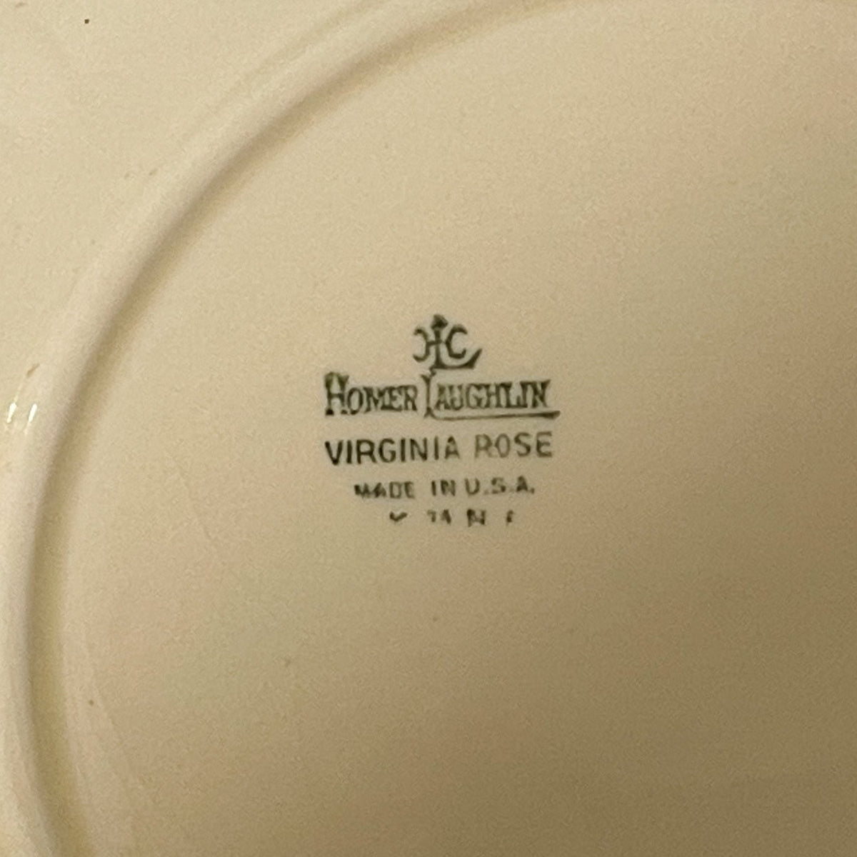 1960s Homer Laughlin Silver Rose Patrician Salad Plate 8.25" - USA