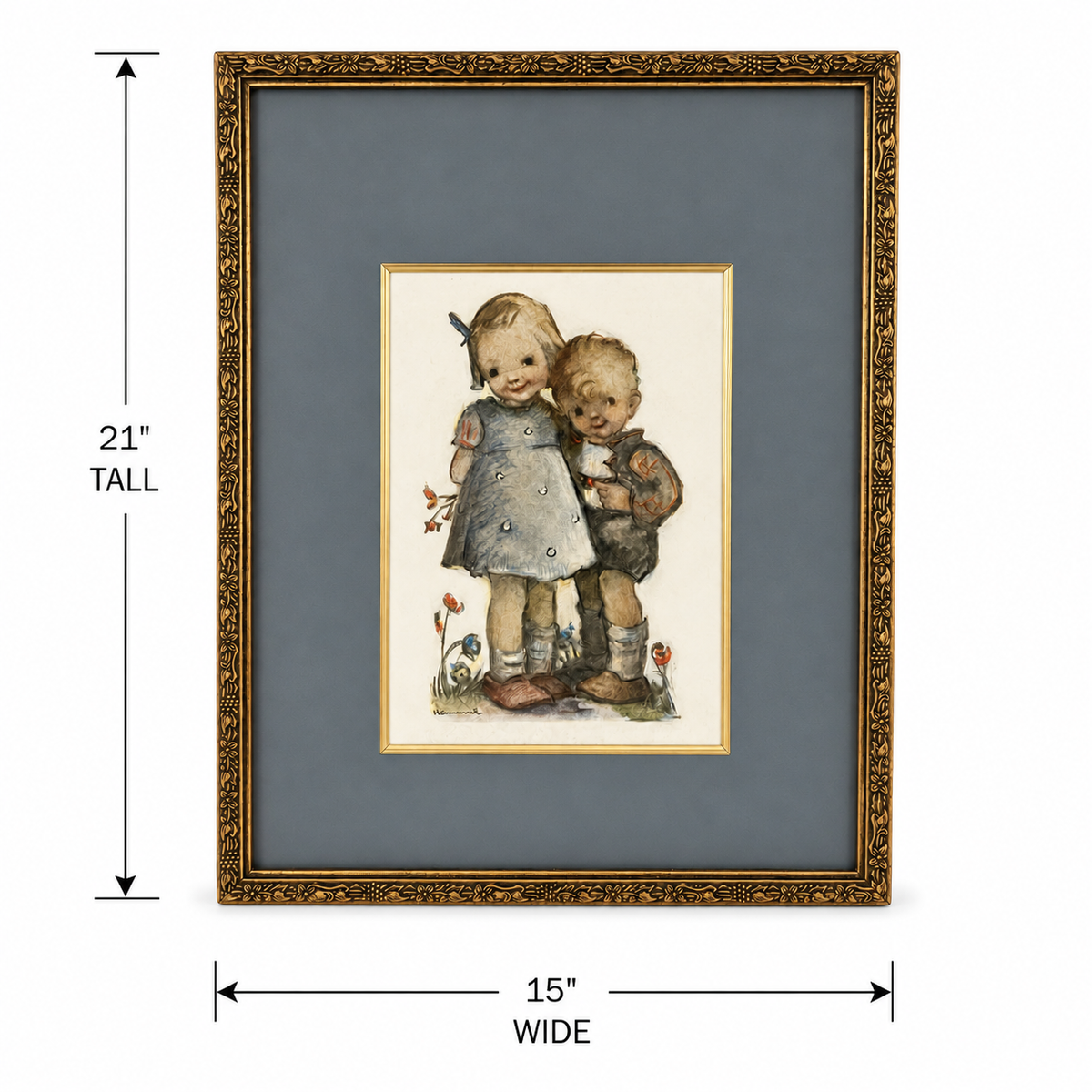 Vintage Hummel Framed Print by Emil Fink Verlag - German Collectible