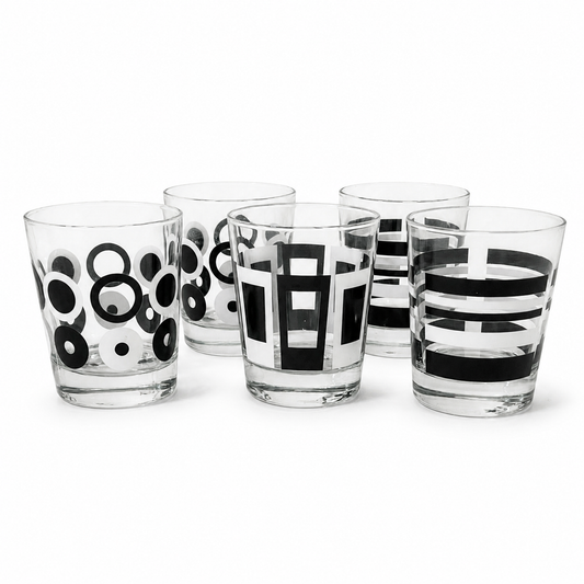 Vintage Ikea Godis Lowball Glasses by Henrik Preutz - Set of 5