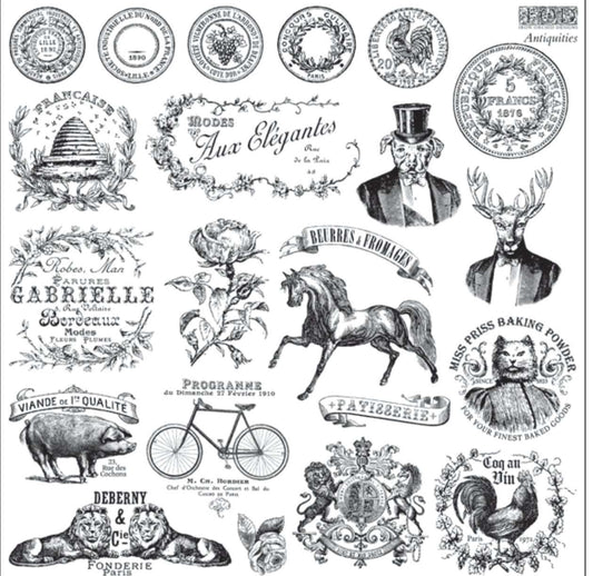 IOD Antiquities Decor Stamp by Iron Orchid Designs - 12"x12" Silicone