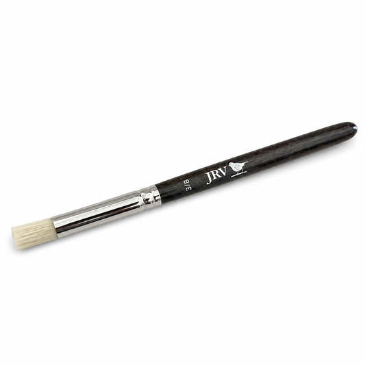 JRV 3/8" Stencil Brush - Professional Synthetic for Paint and Wax