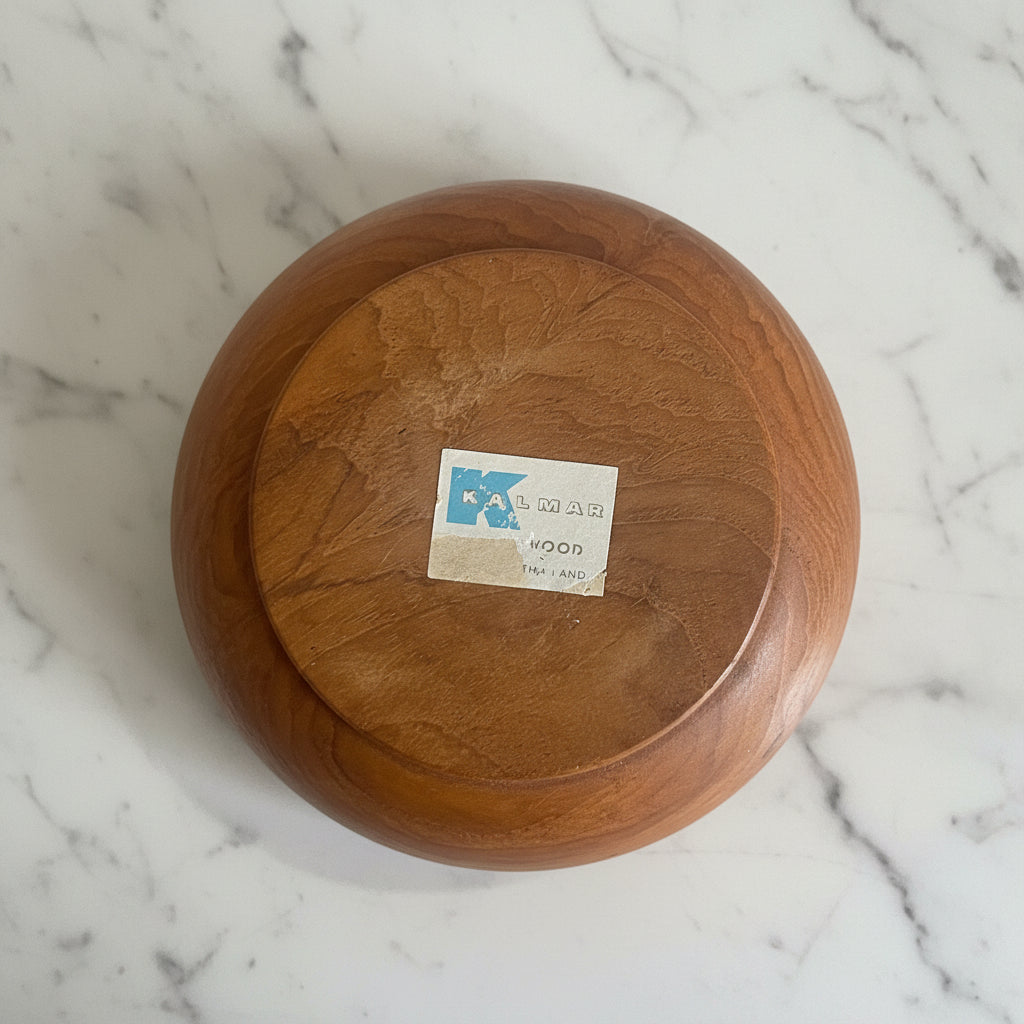 1960s Kalmar Teak Wood Bowl