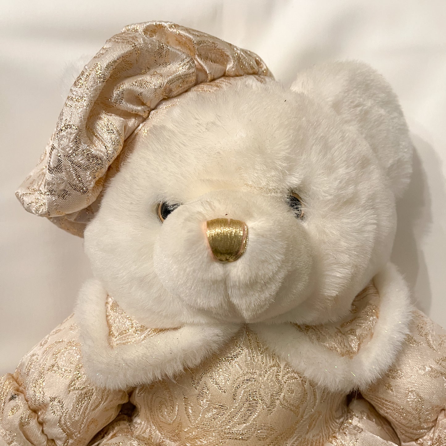 Dan Dee Keepsake Christmas White Plush Bear - Limited Edition 2001