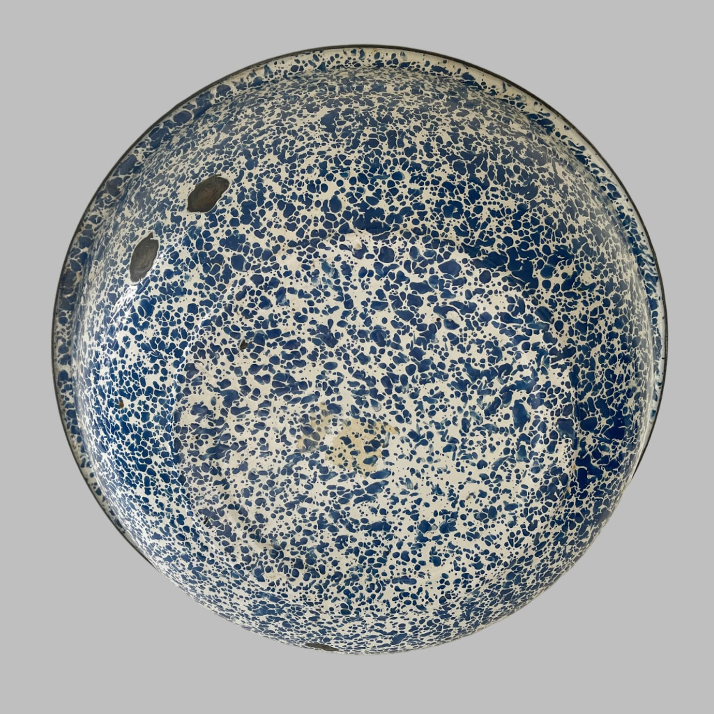 Large Enamel Splatterware Bowl