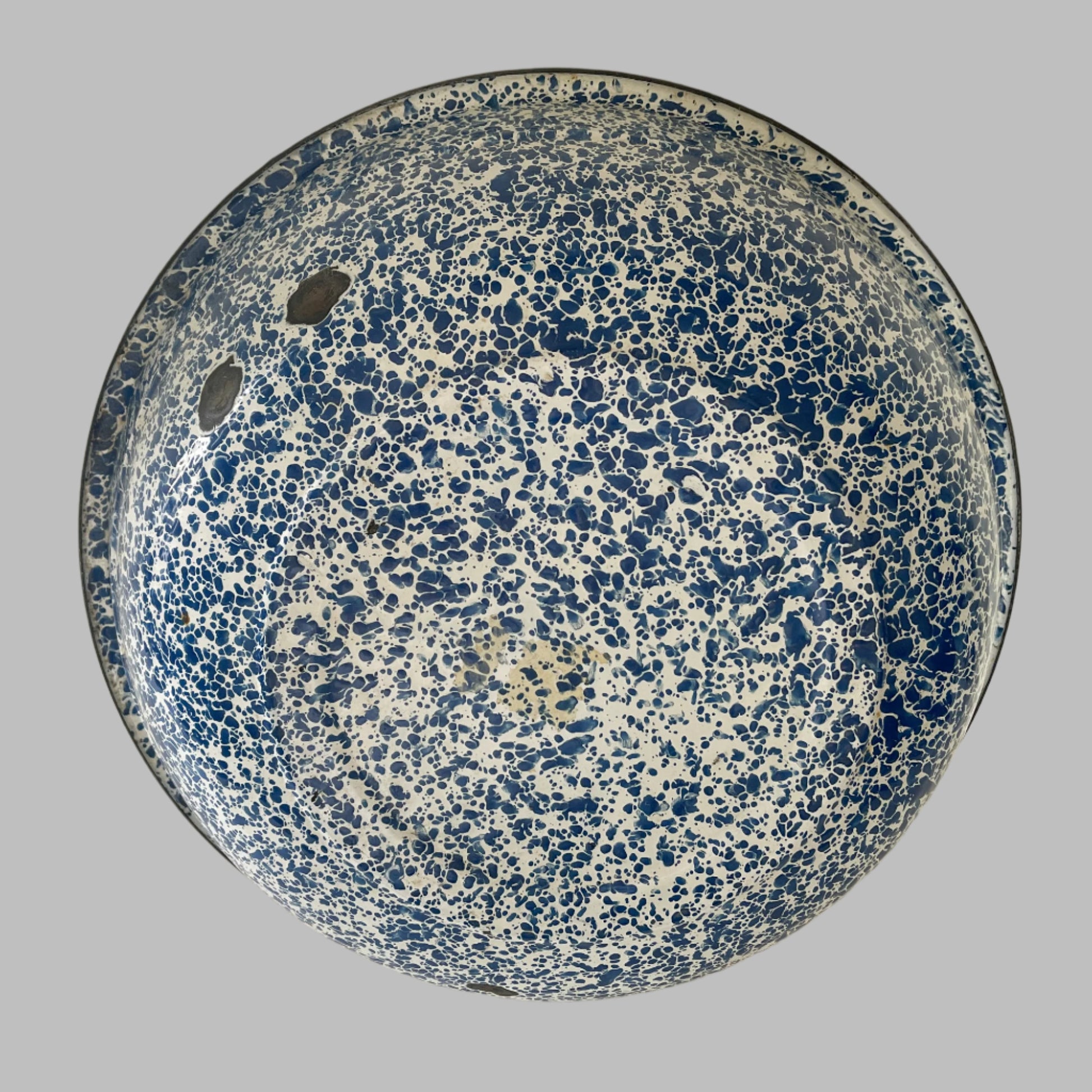 Large Enamel Splatterware Bowl