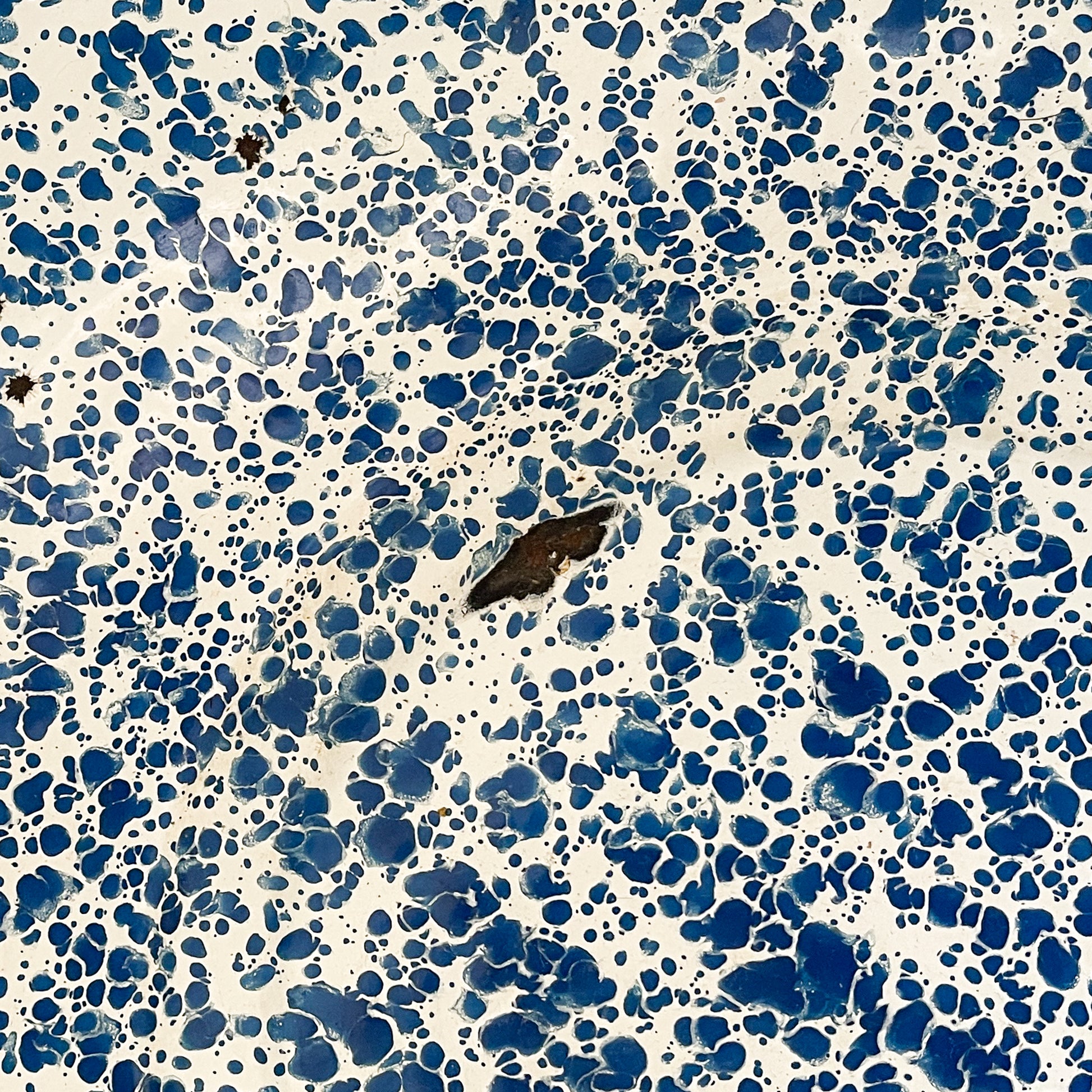 Large Enamel Splatterware Bowl