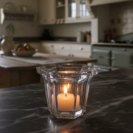 Lead Crystal Votive Candle Holder