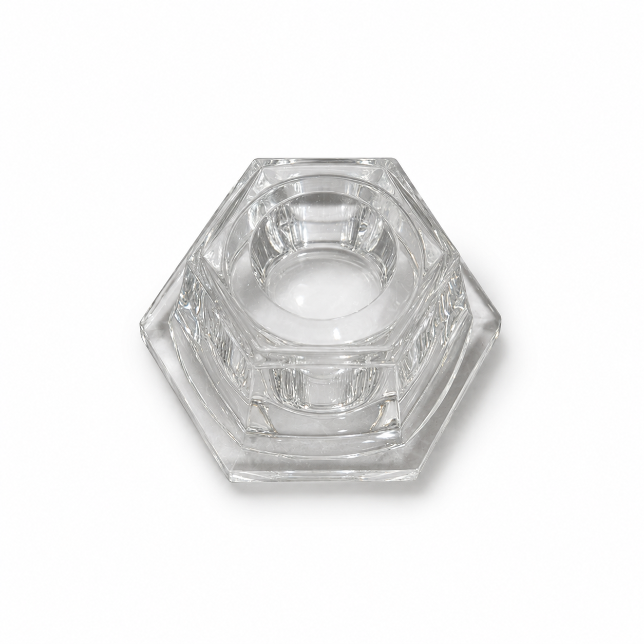 24% Lead Crystal Votive Candle Holder - 3 inches tall x 4 inches wide