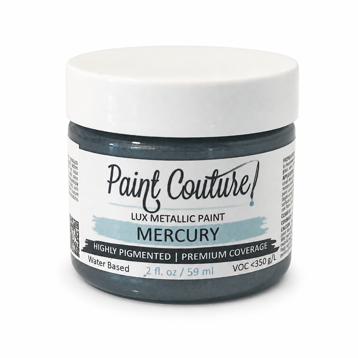 Mercury Lux Metallic Paint by Paint Couture - Silky Satin Finish