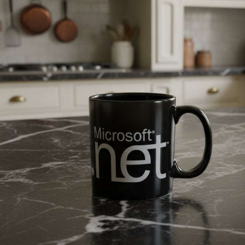 Vintage Microsoft .Net Coffee Mug - Early 2000s Tech Collectible