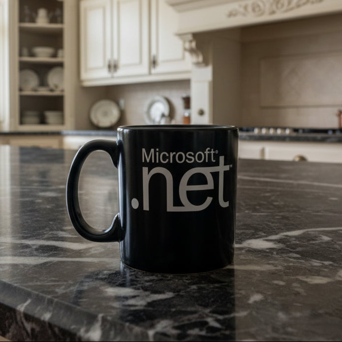 Vintage Microsoft .Net Coffee Mug - Early 2000s Tech Collectible