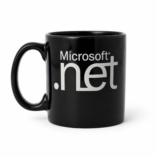 Vintage Microsoft .Net Coffee Mug - Early 2000s Tech Collectible