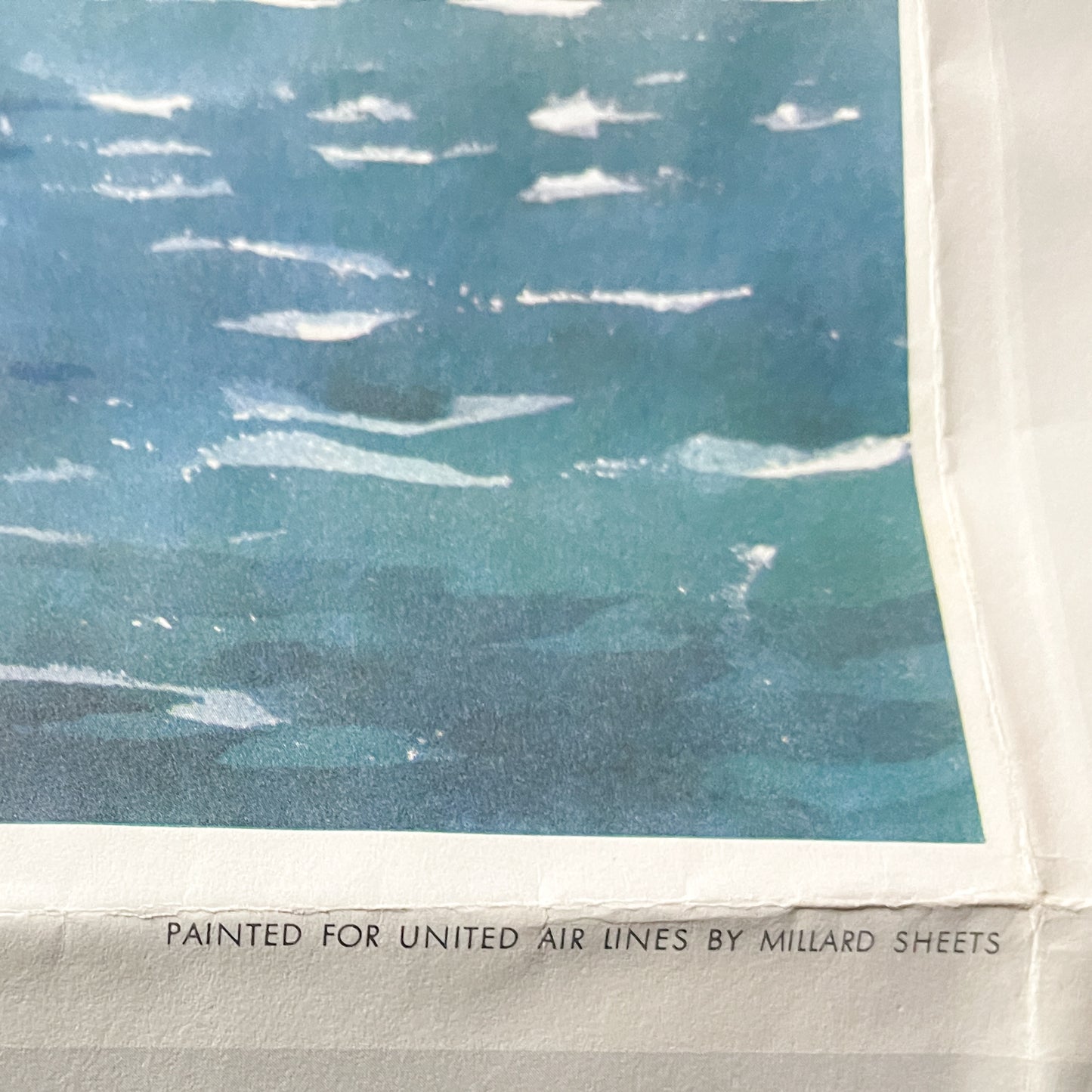1959 Millard Sheets Framed Print "Sailing San Francisco Bay" United Airlines