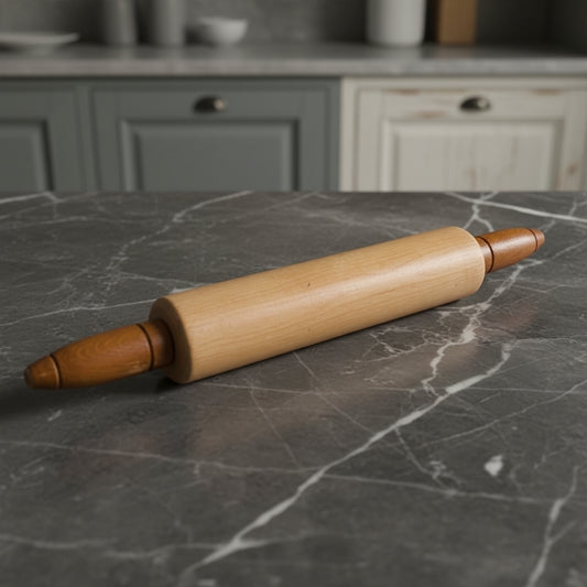 Vintage Munising Wood Rolling Pin Made in USA - 17 Inch Kitchen Tool