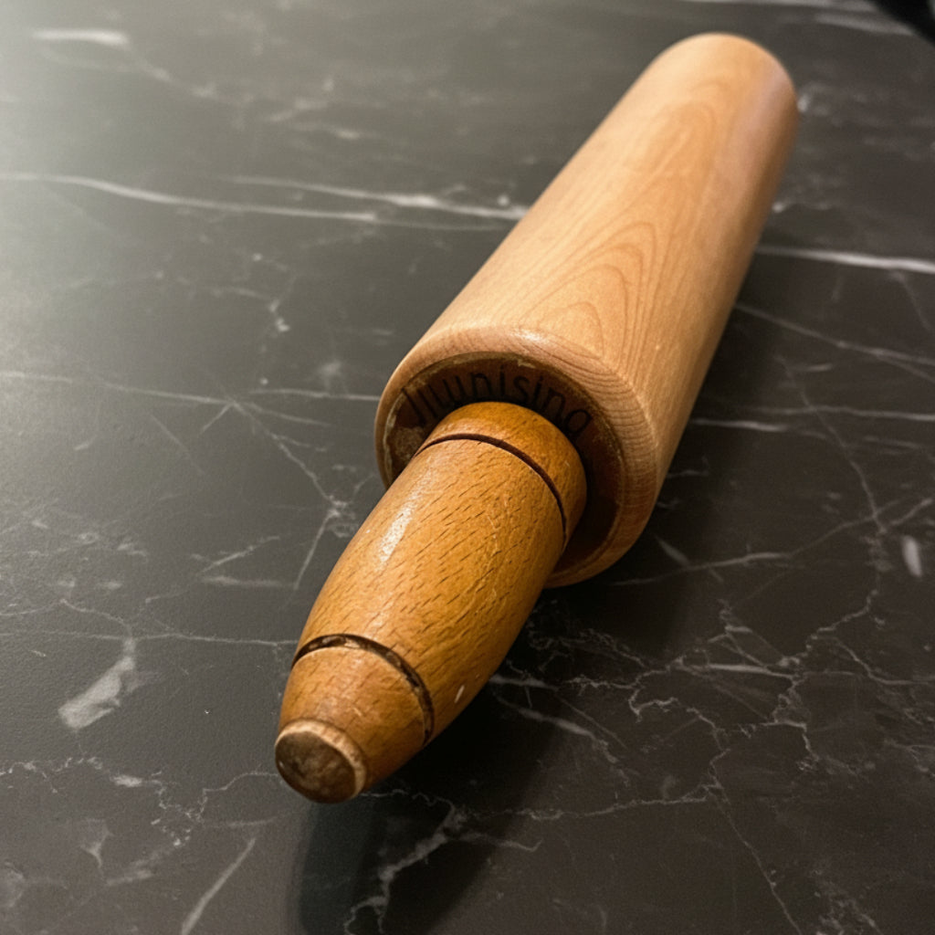 Vintage Munising Wood Rolling Pin Made in USA - 17 Inch Kitchen Tool