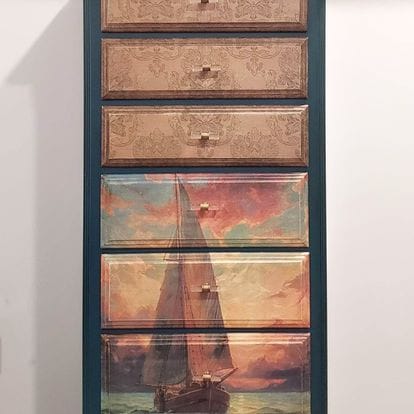 Whimsykel Designs Nautical Serenity Decoupage Paper - 29" x 21"