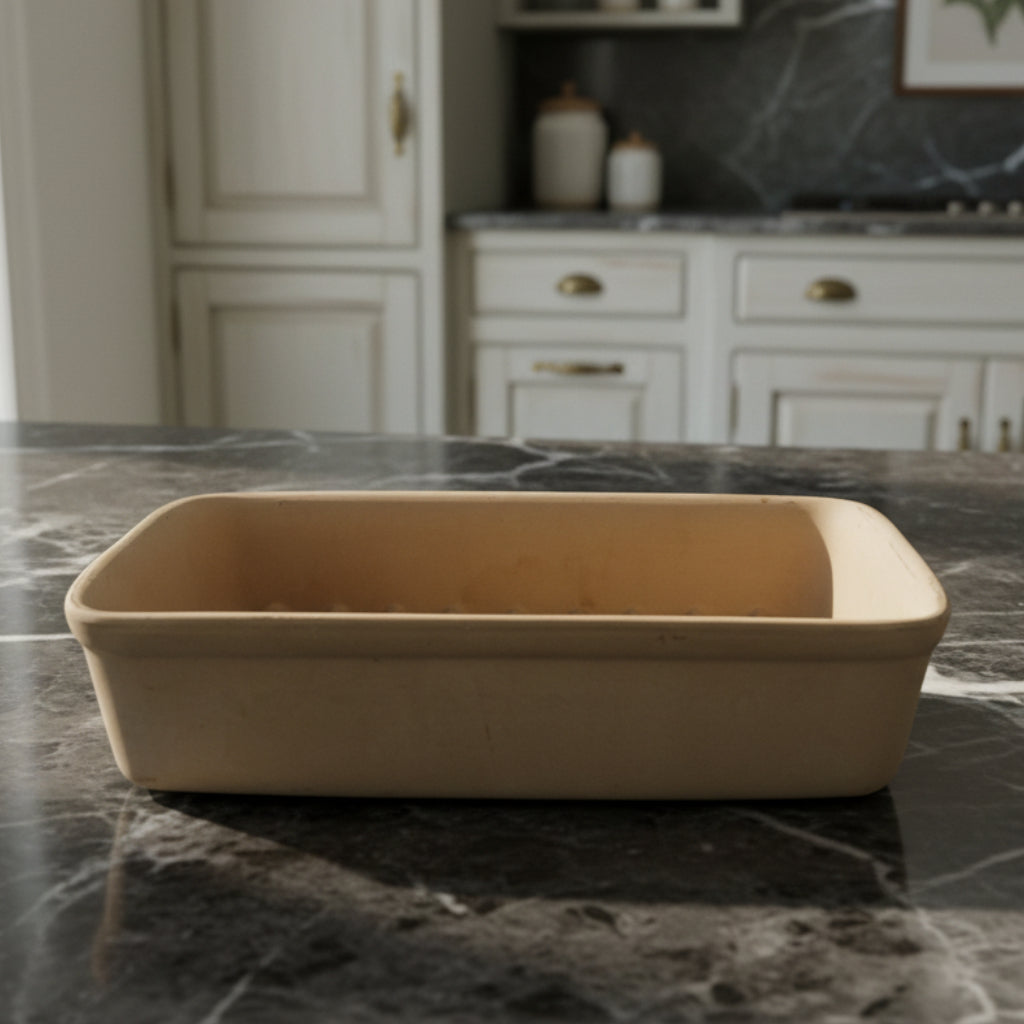 Pampered Chef Ridged Stoneware Baking Dish No 5112 - Made in USA