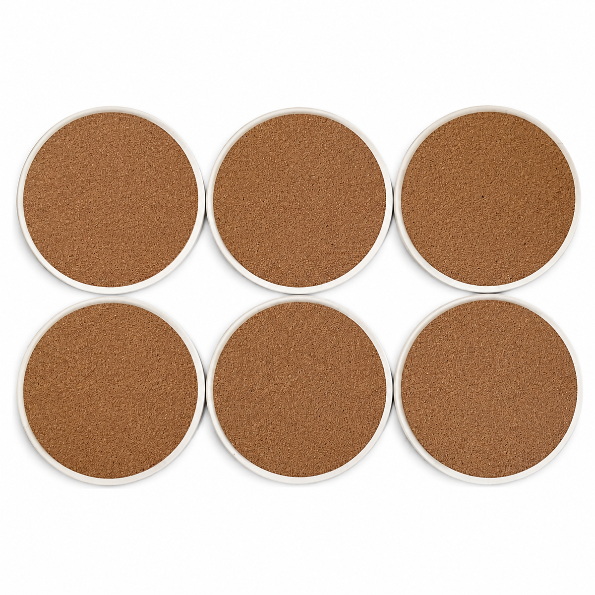 Patriotic Ceramic Coasters Set of 6 - Red White & Blue Americana Decor