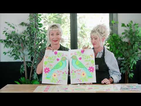 IOD Vida Flora Paint Inlay - Iron Orchid Designs