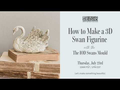 IOD Swans Decor Mould by Iron Orchid Designs - Summer 2026