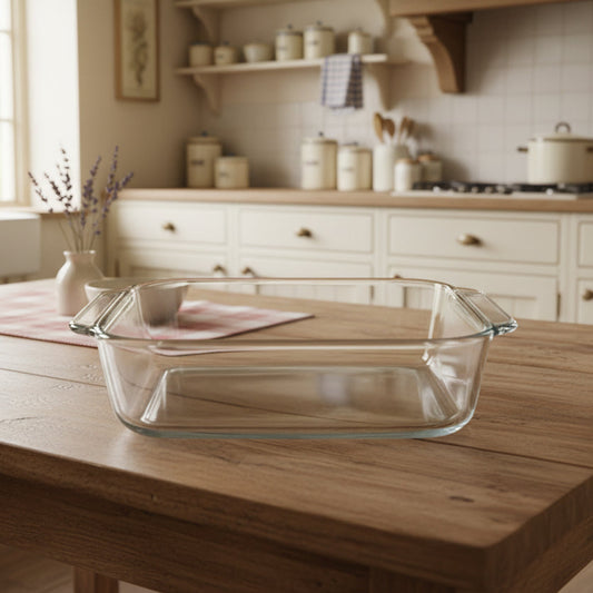 Pyrex 2 Quart Clear Glass Casserole Dish - Vintage