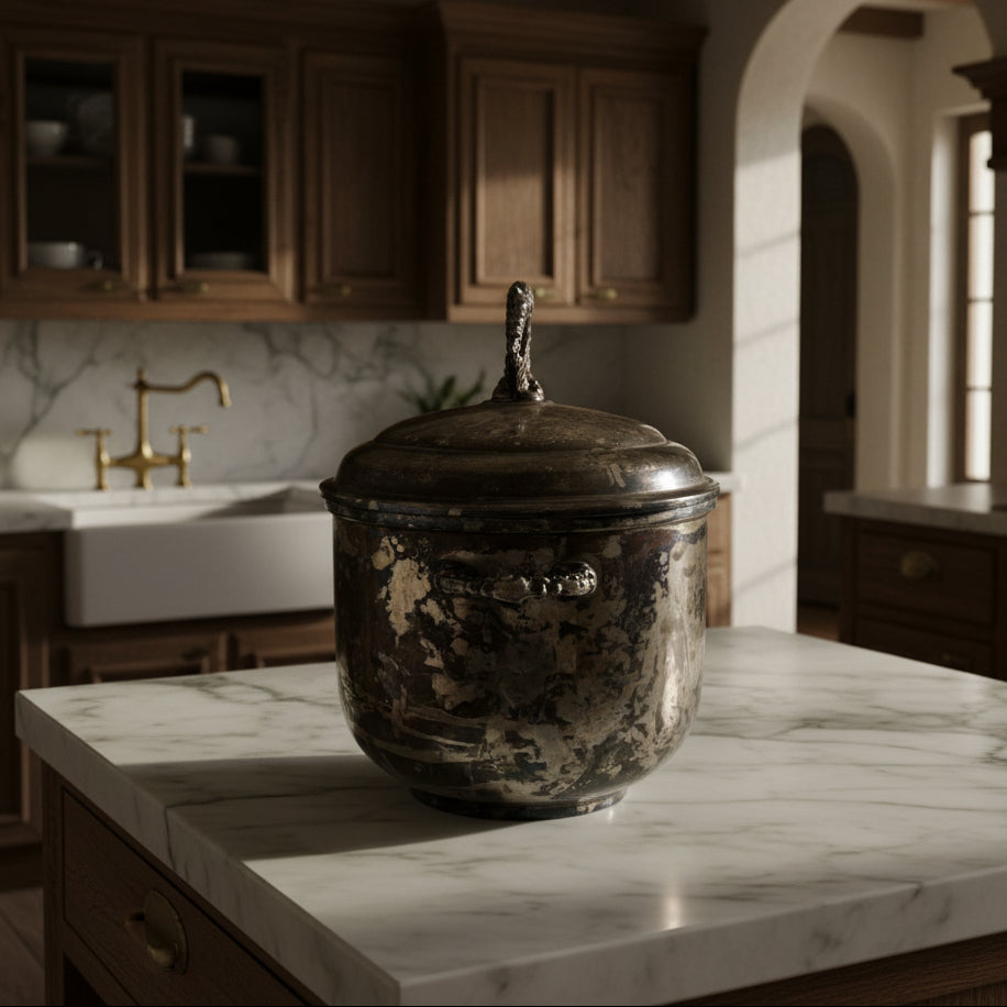 Silverplate Ice Bucket with Handles