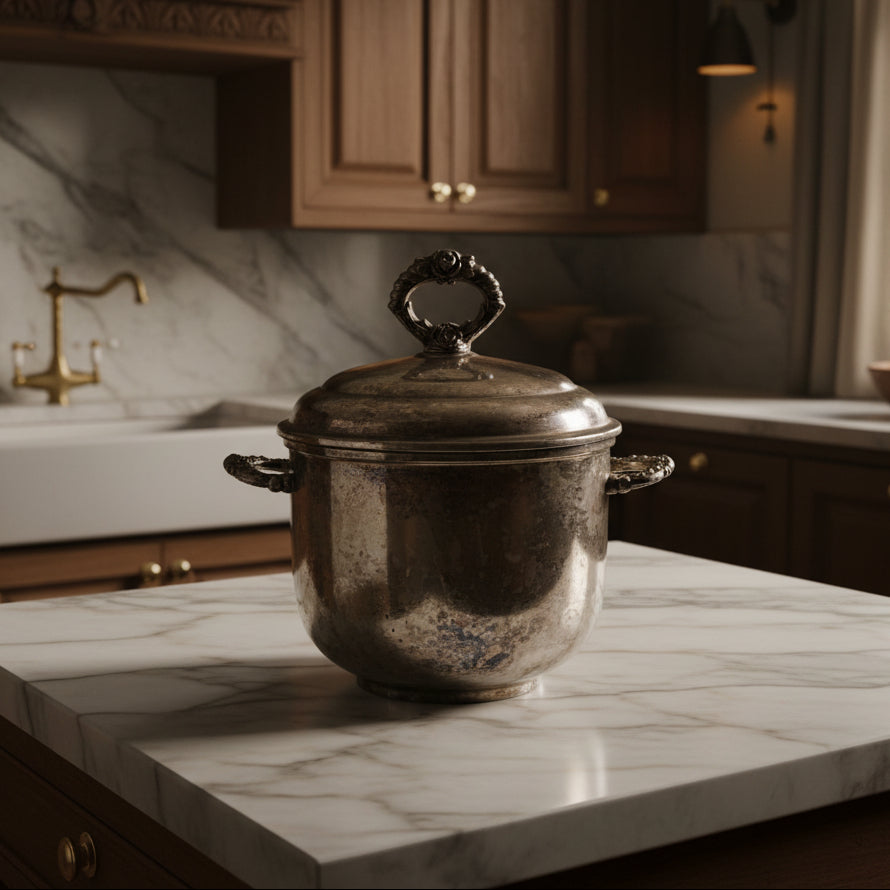 Silverplate Ice Bucket with Handles