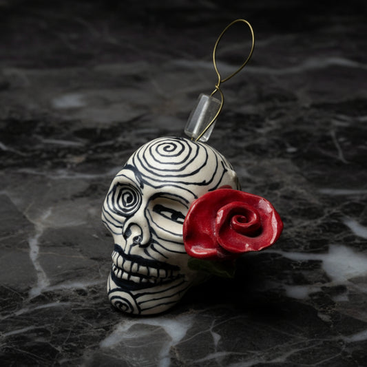 Sugar Skull Studio Pottery Ornament