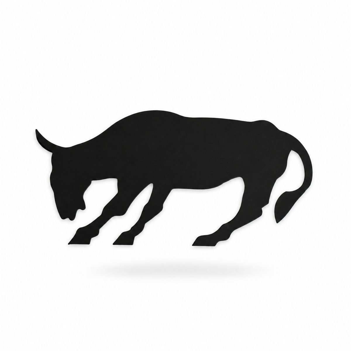 Small Black Metal Bull Wall Decor – Western Rustic Farmhouse Wall Art