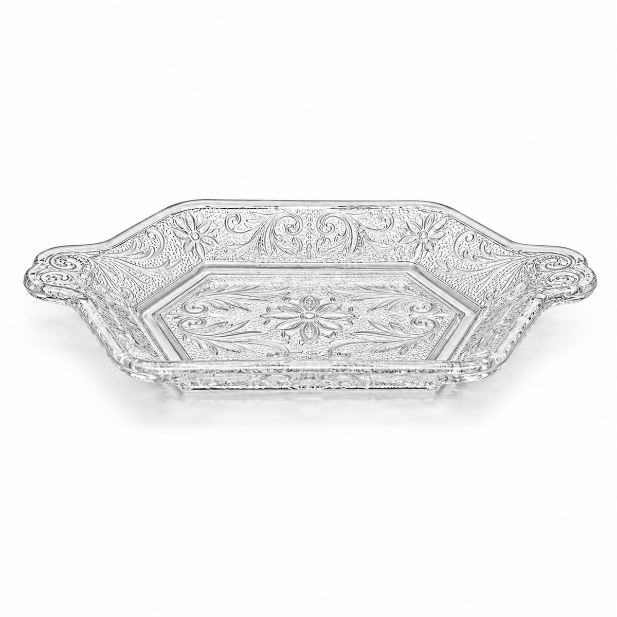 1950s Indiana Glass Taira Sandwich Glass UnderTray - Made in USA