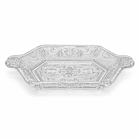 1950s Indiana Glass Taira Sandwich Glass UnderTray - Made in USA