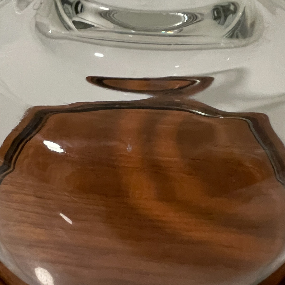 Vintage Glass Cheese Cloche with Wood Base - Classic Entertaining