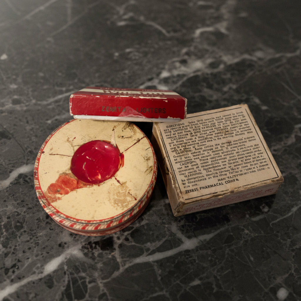 Vintage Packaging Set - Winston, Texcel Tape, Zerbst's Cold Capusles