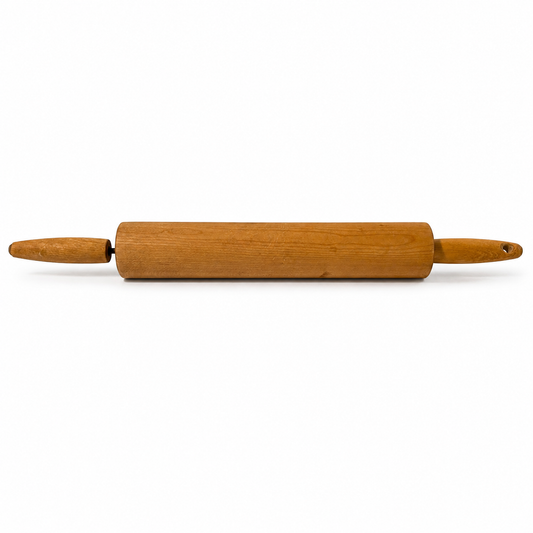 Vintage Wood Rolling Pin - 17 Inch Wooden Dough Roller Kitchen Tool