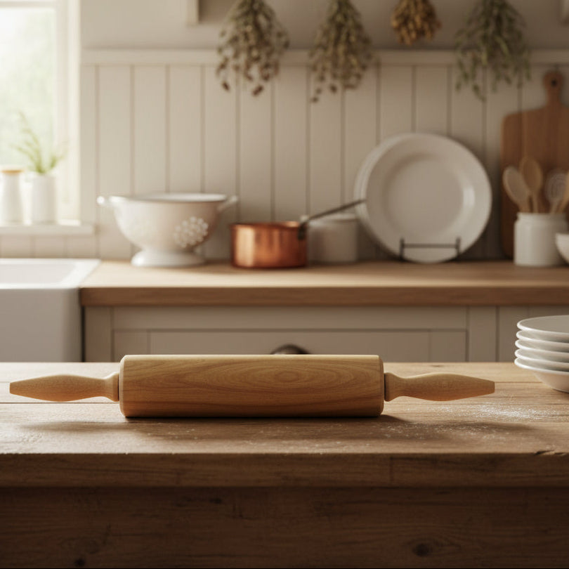 Solid Wood Rolling Pin - Vintage