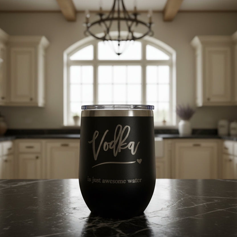 Vodka Awesome Water 12oz Tumbler