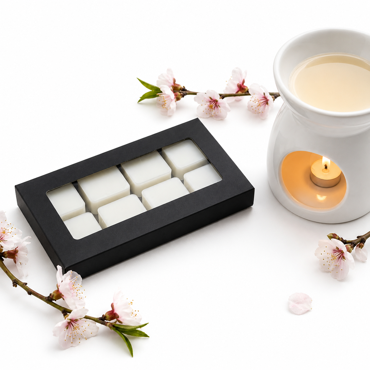 White Peach Blossom Soy Wax Melts - Fruit & Floral Luxury Fragrance