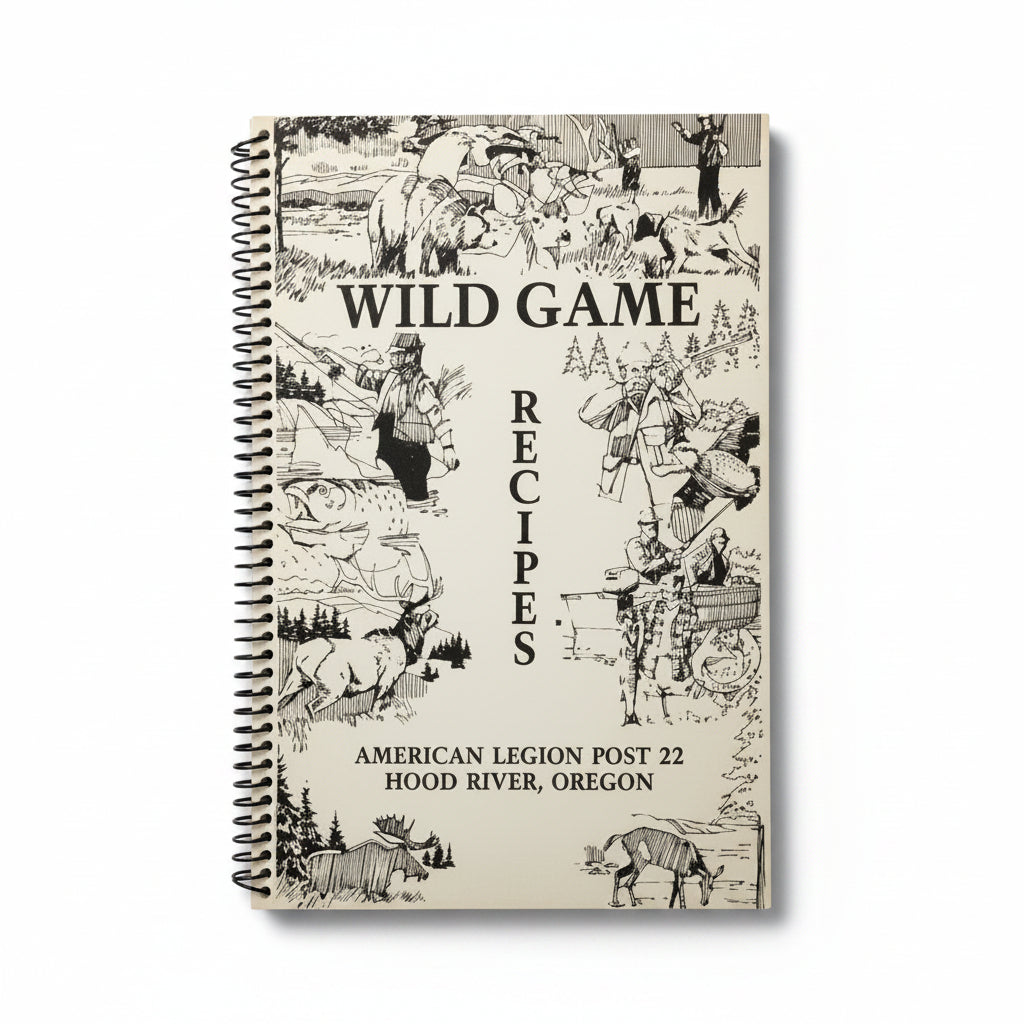Vintage Wild Game Recipes Cookbook - American Legion Hood River Oregon