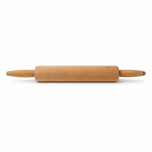 Solid Wood Rolling Pin - 17 Inch Wooden Dough Roller Kitchen Tool