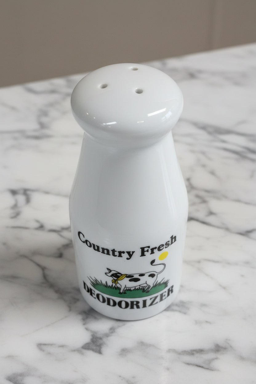Country Fresh Cow Pottery Refrigerator Deodorizer Bottle by Chadwick and Miller Inc-Chadwick and Miller Inc-Refrigerator Deodorizer Bottle-Stockton Farm
