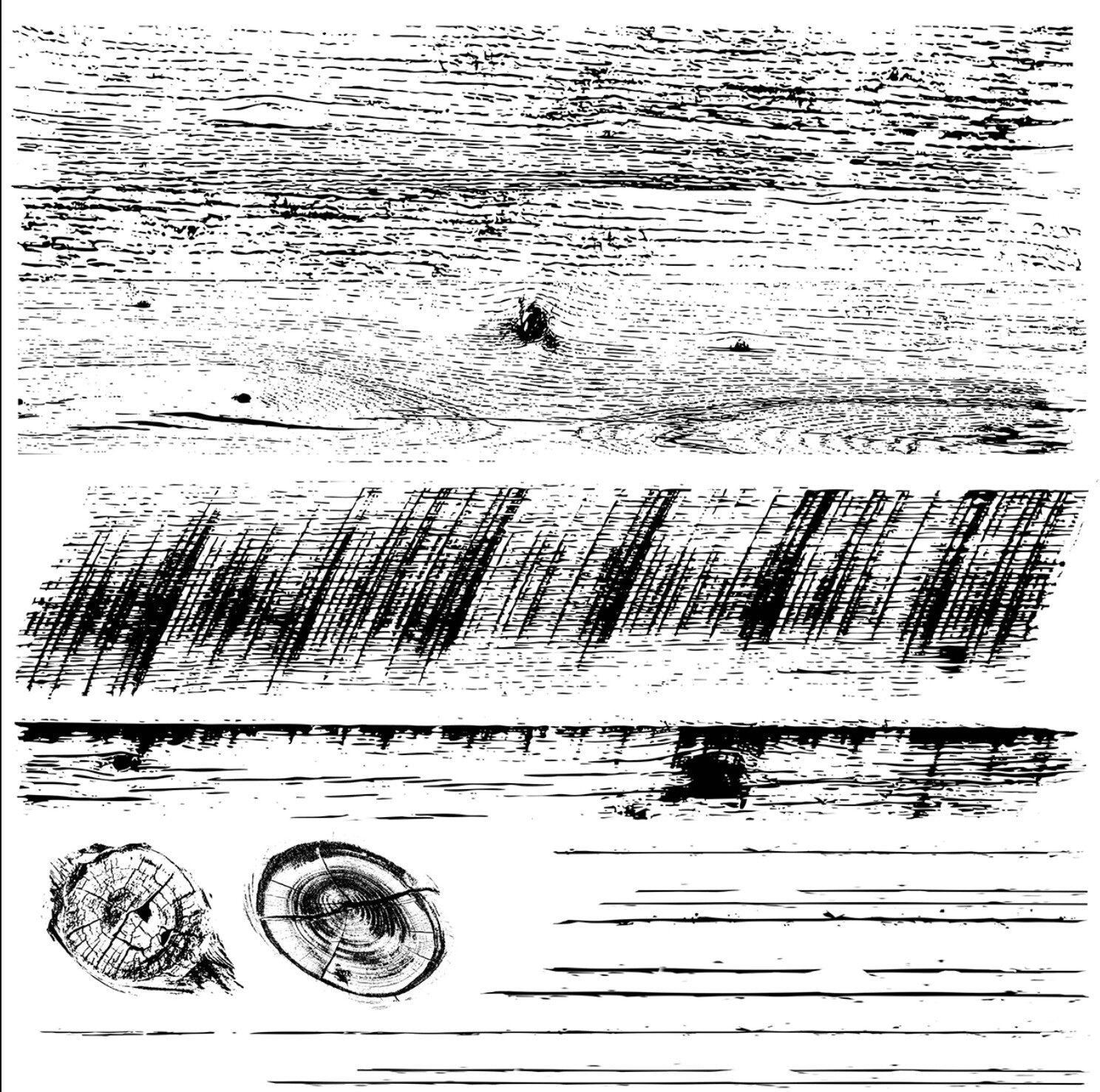 IOD Barnwood Planks Decor Stamp - Iron Orchid Designs