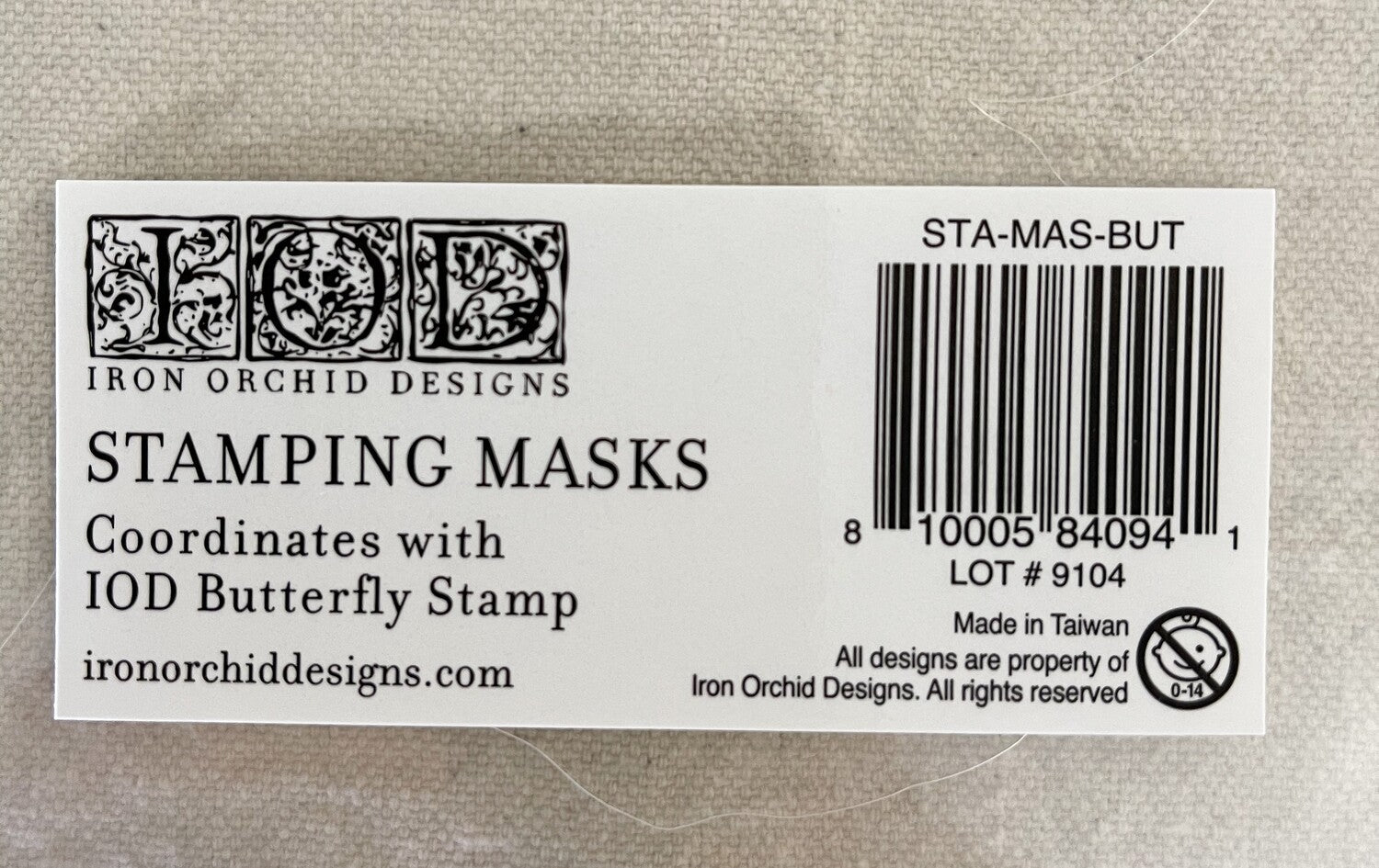 IOD Butterflies Reusable Stamp Mask by Iron Orchid Designs