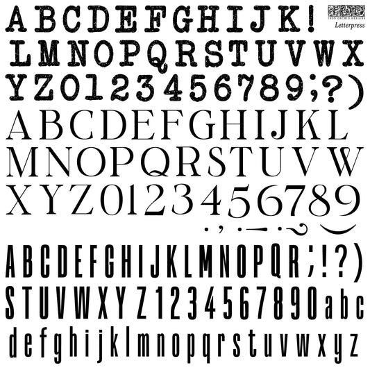 IOD Letterpress Decor Stamp - Iron Orchid Designs