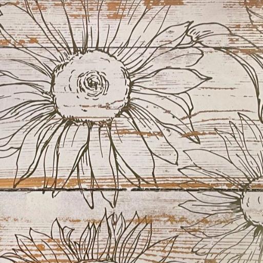 IOD Sunflowers Decor Stamp - Iron Orchid Designs