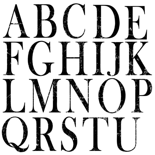 IOD Typesetting Decor Stamp by Iron Orchid Designs - 2 12"x12" Sheets