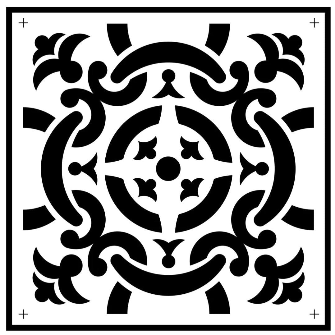 JRV Celtic Tile Stencil - 11.5" x 11.5" Durable Mylar Made in USA