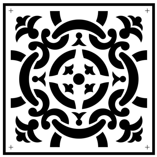 JRV Celtic Tile Stencil - 11.5" x 11.5" Durable Mylar Made in USA