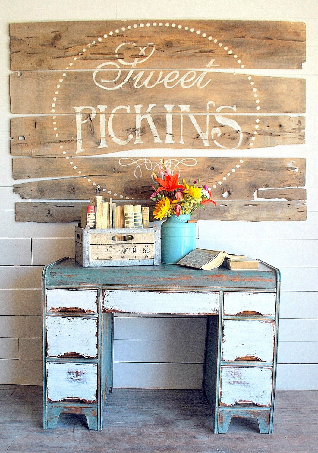Sweet Pickins Ocean Milk Paint - Food Safe, Non-Toxic & VOC Free