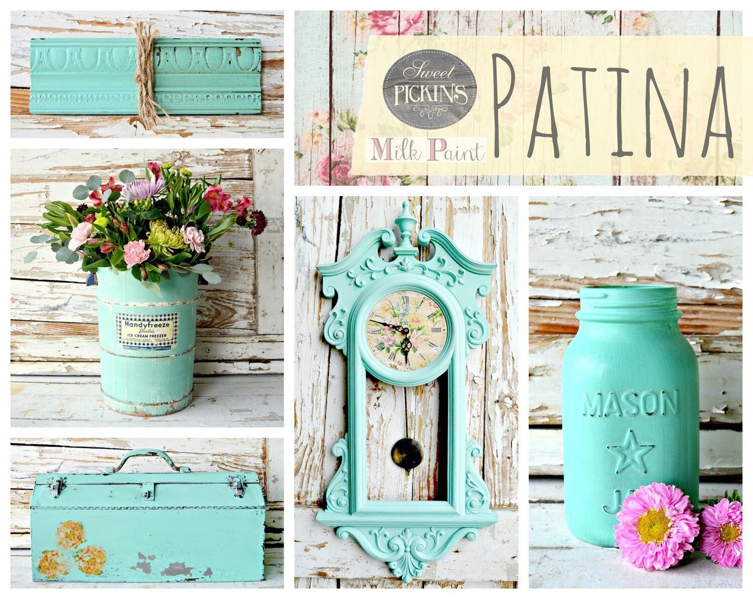 Sweet Pickins Patina Milk Paint - Food Safe, Non-Toxic & VOC Free