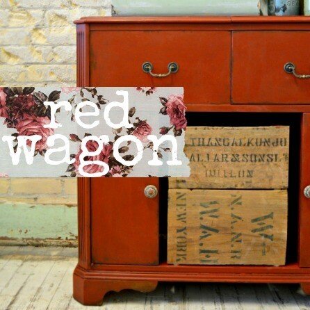 Sweet Pickins Red Wagon Milk Paint - Food Safe, Non-Toxic & VOC Free